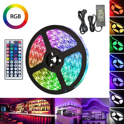 Immagine prodotto di Jopassy 2M LED striscia di luce striscia di illuminazione LED striscia di luce catena RGB LED striscia banda di colore cambiamento 30LEDs IP20 con 44 pulsanti telecomando