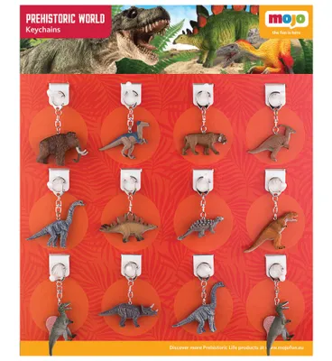 Zdjęcie produktu dla Mojo Display 36 szt. brelok do kluczy - Prehistoryczne zwierzęta