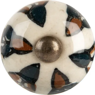 Produktbild von Clayre & Eef Türknauf Ø 3x3 cm Beige Keramik