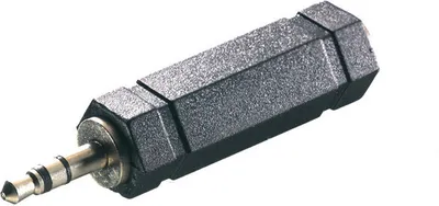 Produktbild von ViVanco™Adapter, a) von 1x Klinkenstecker 3,5mm, stereo, b) auf 1x Klinkenkupplung 6,3mm, stereo (46065)