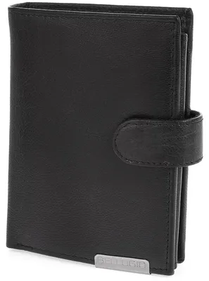 Image de Portefeuille en cuir pour hommes, avec protection RFID, marque Bellugio - noir