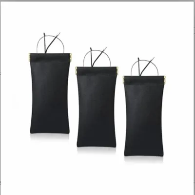 Produktbild von Brillenetuis aus weichem Leder, tragbares Brillenetui mit Druckknopf, 3er-Set