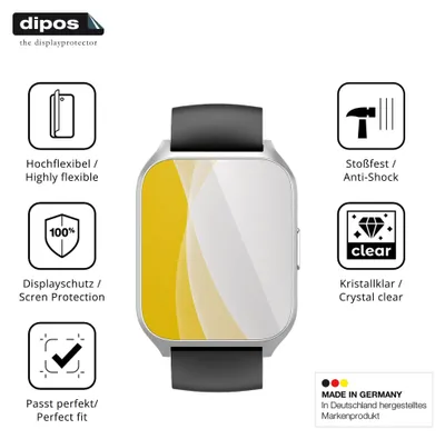 Produktbild von 2x Schutzfolie für VKROBAG MT65 Folie, 100% Displayabdeckung, dipos Flex