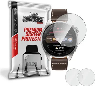 Produktbild von Hybriertes Glas GrizzGlass HybridGlass für die Huawei Watch 3 Pro