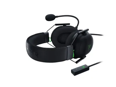 Obrázok produktu pre Razer BlackShark V2, Kábel, Hranie, 12 - 28000 Hz, 293 g, Slúchadlá s mikrofónom, Čierna, Zelená