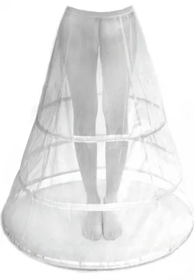 Produktbild von Hoepelrok Petticoat Lang Weiß mit 100cm