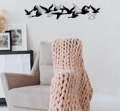 Immagine prodotto di Wallity, Bellissimo ENZ1210, Nero, Altre decorazioni per la casa, 69 x 15 cm, 100% metallo (Spessore: 1
