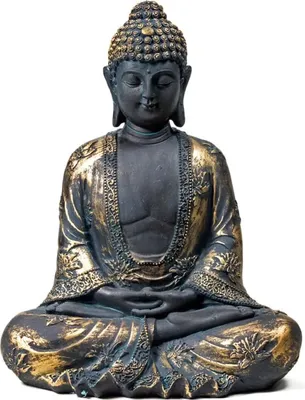 Produktbild von Meditierender Buddha Antiklook Japan -- 478 g, 17x11x22 cm