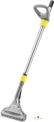 A cleaning tool with a handle and a nozzle, shown against a white background.