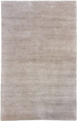 Produktbild von Teppich KHANGRI UNI | Handgeknüpft | Farbe: Silber; Größe: 250 x 350 cm | strapazierfähig und leicht zu reinigen | Wohnzimmer | Schlafzimmer