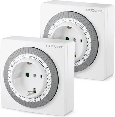 Obrázek produktu pro Elektrický časovač pro 3500 W – 96 obvodů – ruční ovládání – bezdrátové ovládání – bílý – časovač