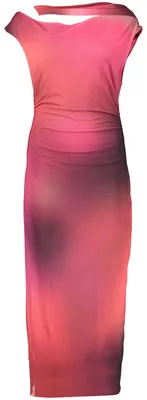 Produktbild von Langes Damenkleid Lila mit U-Boot-Ausschnitt und Breiten Trägern