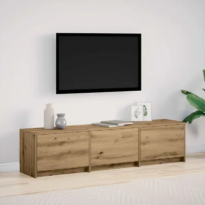 Produktbild von "Schlussverkauf" TV-Schränk mit LED Artisan-Eiche 165x34x40 cm Holzwerkstoff - TV-Schränke C619