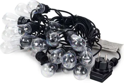 Imagen del producto de PROGARDEN: Guirnalda de luces para jardín, 20 LEDs, decoración para interior y exterior, 12,5 metros, IP44