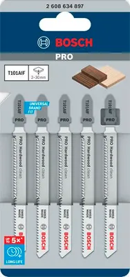 Produktbild von PRO Hardwood clean T101AIF Stichsägeblatt, 100 mm, 5-tlg.