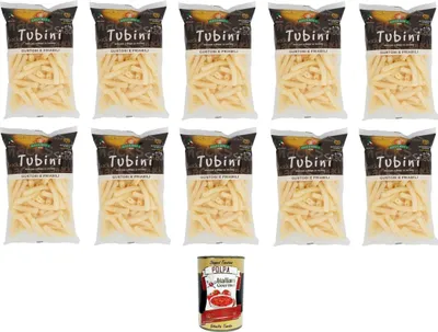 Produktbild von Gecchele Tubini -snack a base di Patate Snack auf Kartoffelbasis 10x 100gr + Italian Gourmet polpa 400g