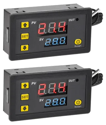 Productafbeelding van Temperatuurregelaar, 2 stuks DC 12V 20A digitale thermostaatregelaar