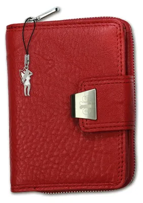 Produktbild von Jennifer Jones Leder Damen Portemonnaie rot 12.5x3.5x9cm D2OPJ708R