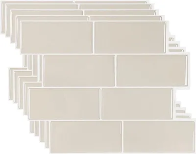 Produktbild von 5 stück Fliesenaufkleber - 3D-Fliesenaufkleber - 29.3 x 21.3 cm - Wasserdicht Ölfest Selbstklebende für Fliesen, Küche, Bad, Holzoberflächen