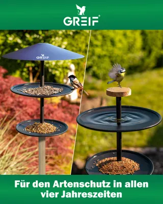 Vogelhaus mit Ständer Wetterfest Futterhaus für Vögel Vogeltränke Vogelfutterstation Vogelfutterhaus