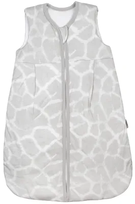 Produktbild von TupTam Ganzjahresschlafsack  en Materialien 2.5 TOG Unisex Baby Schlafsack wattiert, Farbe: Leoprint Grau , Größe: 56-62