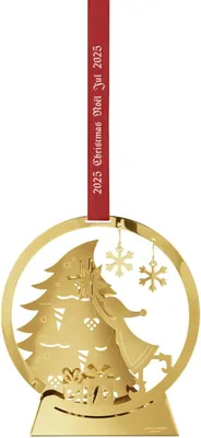Zdjęcie produktu dla Georg JensenGeorg Jensen Weihnachtsschmuck 2025 Mobile Schneekugel Vergoldet 10020796