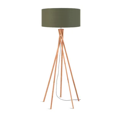 Produktbild von GOOD&MOJO - Stehleuchte Kilimanjaro - Grün/Bambus - Ø60cm für Wohnzimmer, Schlafzimmer