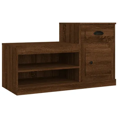 Obrázok produktu pre vidaXL Botník hnedý dubový vzhľad 100x42x60 cm odvodený výrobok z dreva