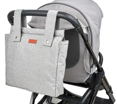 Produktbild von Kinderwagenschelm 37 x 34 cm, Organizer, grau, für unterwegs