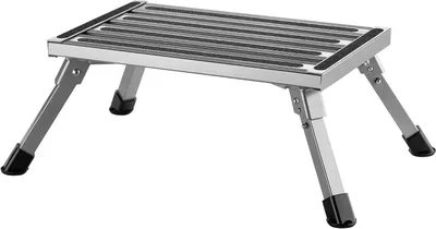 Zdjęcie produktu dla Składana drabina domowa - stopnie aluminiowe - bezpieczne użytkowanie - powierzchnia antypoślizgowa - udźwig 220 kg - aluminium