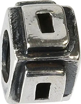 Produktbild von Carlo Biagi Bead Buchstabe D Silber European Beads D2BLPD