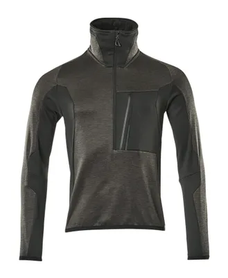 Produktbild von MASCOT® Advanced Fleecepullover mit kurzem Reißverschluss 17003-316-1809 dunkelanthrazit/schwarz L 1919444