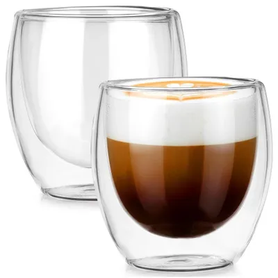 Immagine prodotto di Bicchieri termici a doppia parete, 250 ml, set da 2