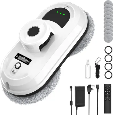 Produktbild von Fensterputzroboter, Fenstersauger, Fensterputzer, Fensterreiniger Elektrisch, 5600Pa Saugleistung, 3 Reinigungsmodi, Intelligente Pfadplanung