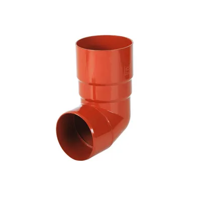 Zdjęcie produktu dla BRYZA Kolanko odpływowe 89° z tworzywa sztucznego Ø 90 mm, ceglastoczerwone RAL 8004