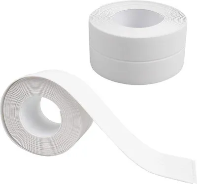 Zdjęcie produktu dla Biała taśma uszczelniająca, wodoodporna, 2 sztuki, elastyczna, 38 cm x 32 m