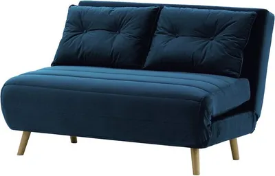 Zdjęcie produktu dla Sofa rozkładana Flic 120 cm-Velluto 11-wax black