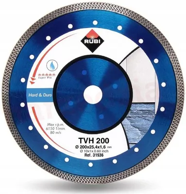 Produktbild von Rubi TVH 200 Diamanttrennscheibe für Feinsteinzeug Granit