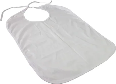 Image de Bavoir pour adultes Tissu éponge Avec poche de réception Réutilisable 65 x 45 cm Taille unique Mobiclinic