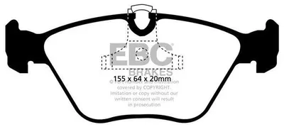 Image de Jeu de plaquettes de frein EBC Brakes pour l'avant de la BMW Série 3 Berline (E46) DP21552