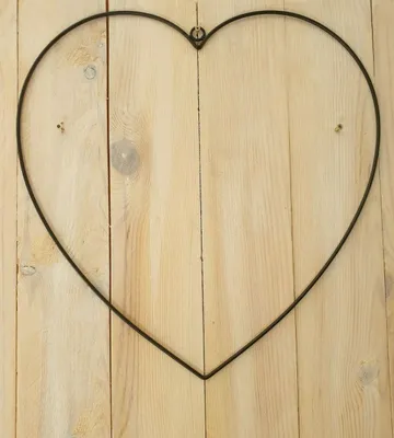 Produktbild von Metallform Herz schwarz 40cm Metallherz Metall Herz Deko für Wand und Fenster