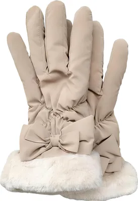 Produktbild von 1 Paar Winterhandschuhe, verdicktes Samtfutter, wasserdichtes Regengewebe, winddicht, Touchscreen-geeignet, Wintersporthandschuhe