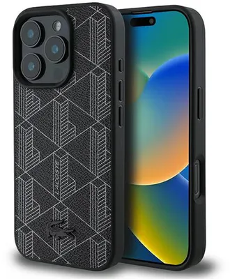 Zdjęcie produktu dla Etui Lacoste Blend Monogram MagSafe do iPhone 16 Pro Max czarny