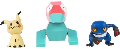 Obrázok produktu pre Sada 3 akčných figúrok Pokémon: Mimigma, Porygon a Glibunkel