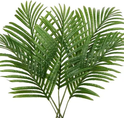 Obrázek produktu pro Sada 5 kusů umělých palmových listů, 45 cm, zelená, textil