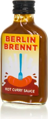 Produktbild von Crazy Bastard Hot Sauce - Berlin Brennt Hot Curry Sauce