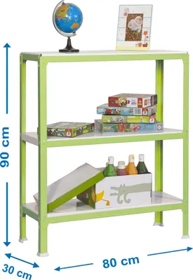 Obrázok produktu pre SIMONHOME CLICK MINI 3/300 kovová polica ZELENÁ/BIELA
