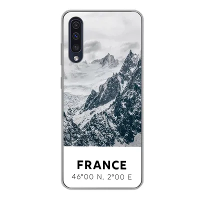 Produktbild von MuchoWow® Handyhülle Schutzhülle Hülle für Samsung Galaxy A50 Frankreich - Berge - Schnee Silikon Softcase Handy Hülle - Mobiltelefonhülle