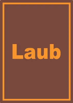 Produktbild von Laub Mülltrennung Aufkleber mit Text A0 (841x1189mm)