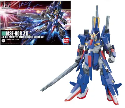 Immagine prodotto di Kit di montaggio Bandai – Gundam – 1/144 HGUC Z II – Kit di modellismo